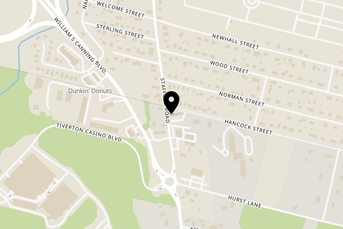 Map showing the location of Localz Tiverton on 4 Stafford Rd in Tiverton
